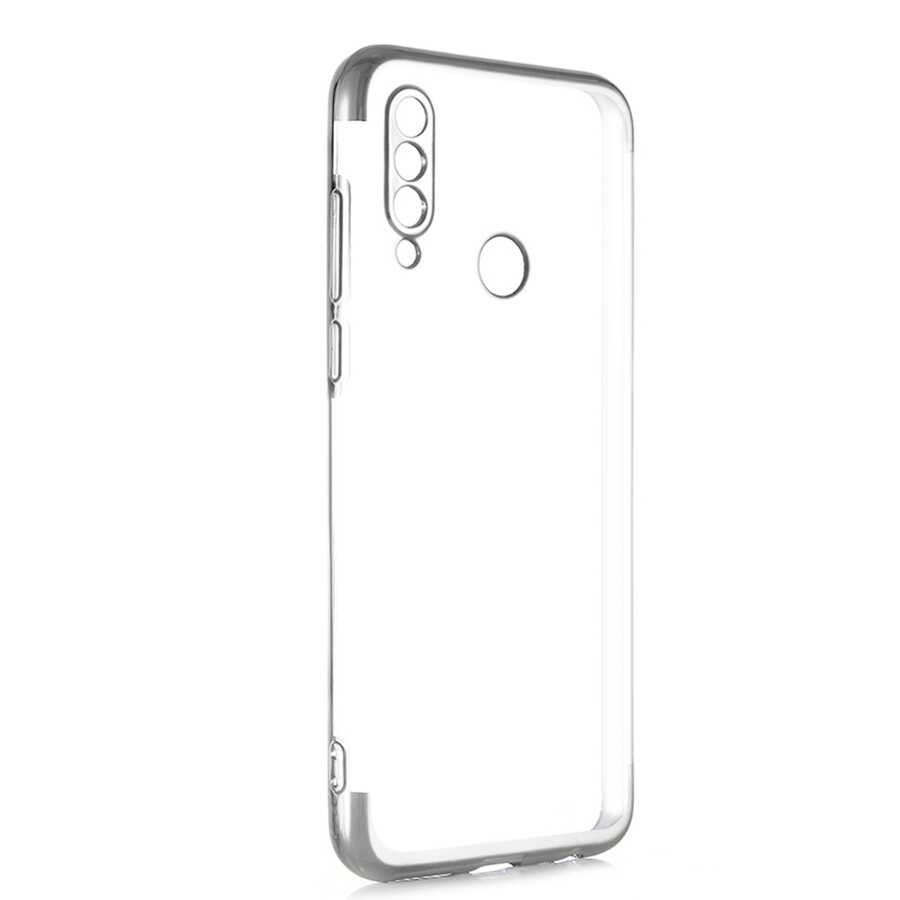 Meizu%20M10%20Kılıf%20Zore%20Dört%20Köşeli%20Lazer%20Silikon%20Kapak-Gri