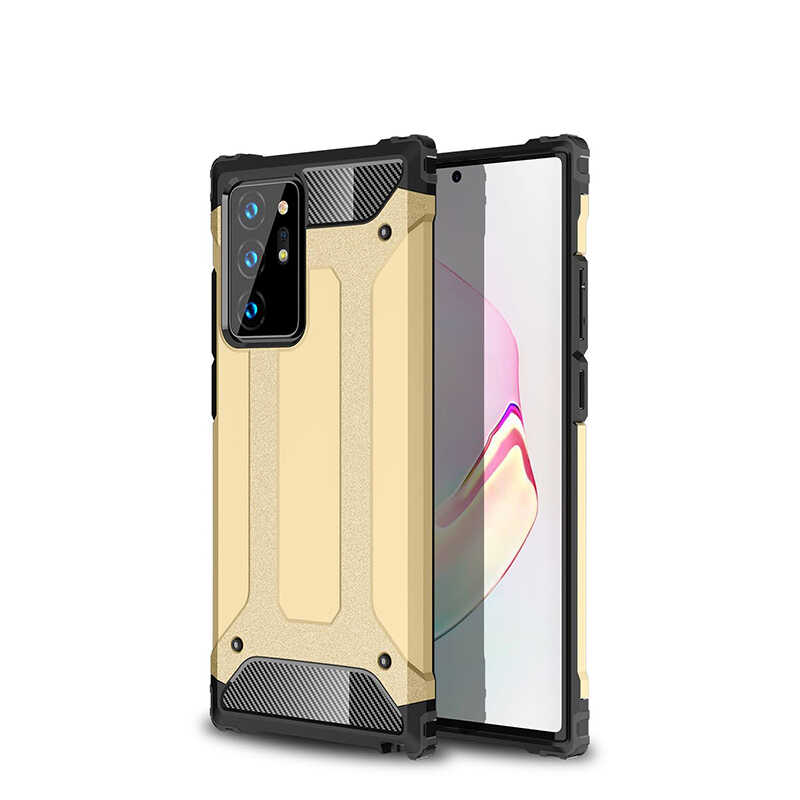 Galaxy%20Note%2020%20Ultra%20Kılıf%20Zore%20Crash%20Silikon%20Kapak-Gold