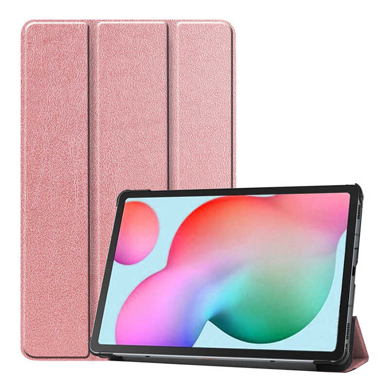 Huawei%20MatePad%20T8%20Zore%20Smart%20Cover%20Standlı%201-1%20Kılıf-Rose%20gold