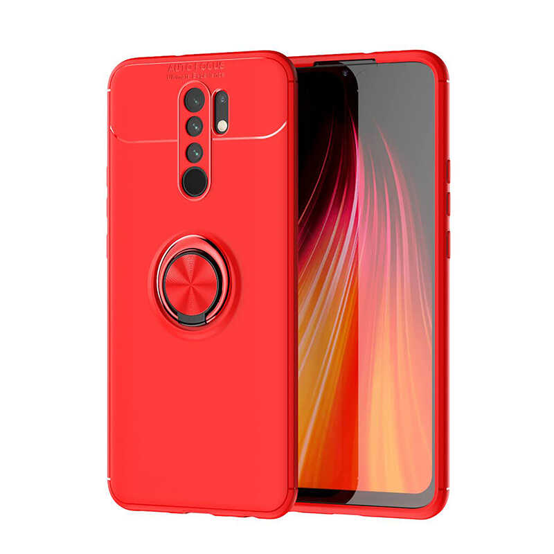 Xiaomi%20Redmi%209%20Kılıf%20Zore%20Ravel%20Silikon%20Kapak-Kırmızı