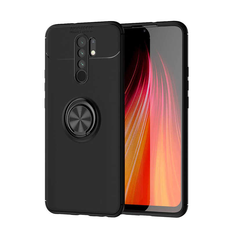 Xiaomi%20Redmi%209%20Kılıf%20Zore%20Ravel%20Silikon%20Kapak-Siyah