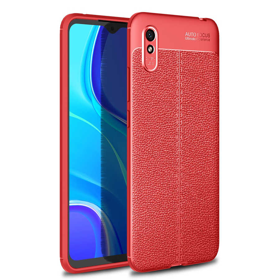 Xiaomi%20Redmi%209A%20Kılıf%20Zore%20Niss%20Silikon%20Kapak-Kırmızı