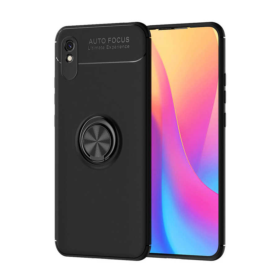 Xiaomi%20Redmi%209A%20Kılıf%20Zore%20Ravel%20Silikon%20Kapak-Siyah