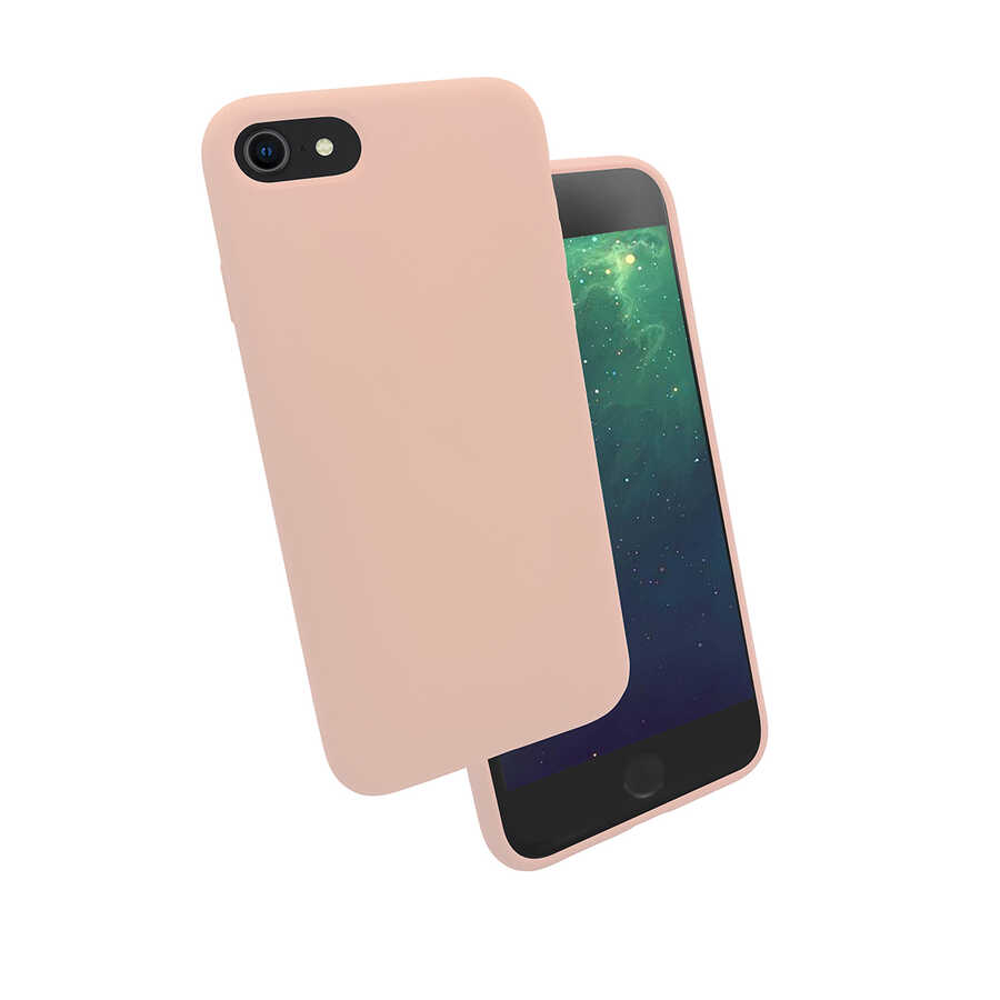 Apple%20iPhone%207%20Kılıf%20Zore%20Silk%20Silikon-Pembe