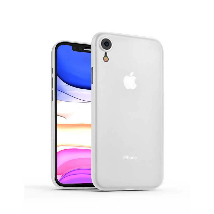 Apple%20iPhone%20XR%206.1%20Kılıf%20​​​​​Wiwu%20Skin%20Nano%20PP%20Kapak-Beyaz