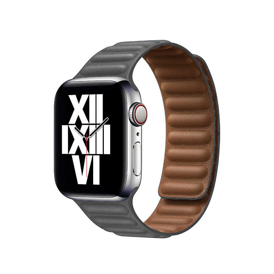 ​​​Apple%20Watch%2042mm%20KRD-34%20Deri%20Kordon-Gri