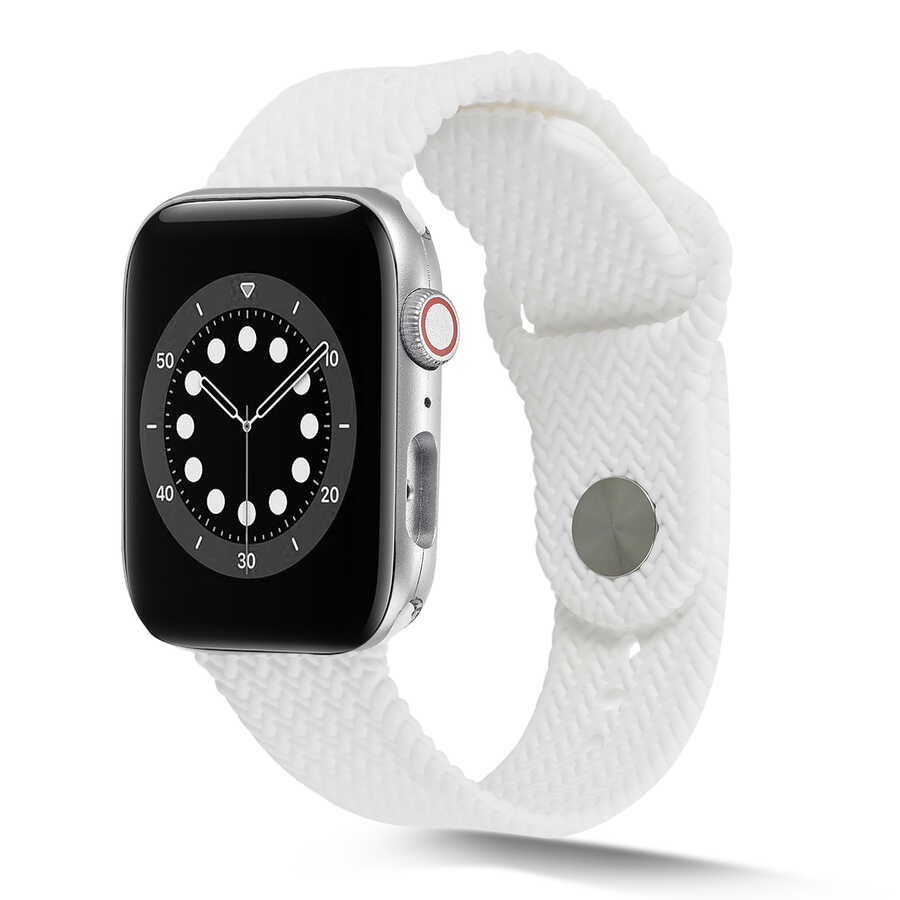 Apple%20Watch%2038mm%20KRD-37%20Silikon%20Kordon-Beyaz