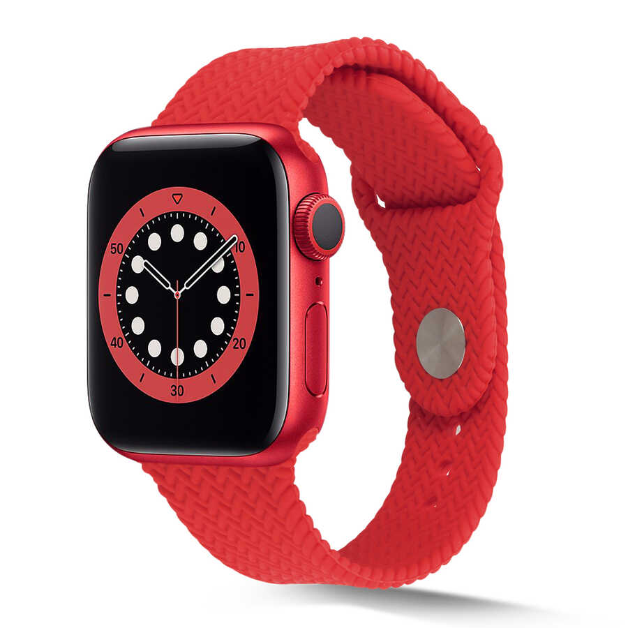 Apple%20Watch%2042mm%20KRD-37%20Silikon%20Kordon-Kırmızı