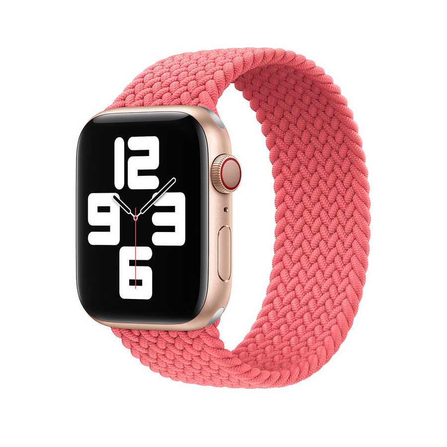 Apple%20Watch%2038mm%20Wiwu%20Braided%20Solo%20Loop%20Small%20Kordon-Pembe