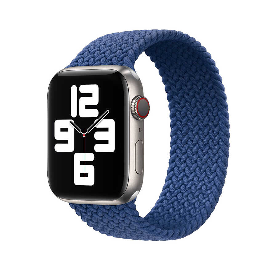 Apple%20Watch%2040mm%20Wiwu%20Braided%20Solo%20Loop%20Small%20Kordon-Mavi