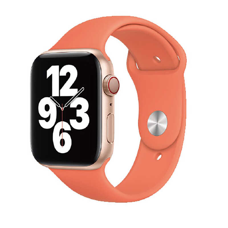 Apple%20Watch%2038mm%20Wiwu%20Sport%20Band%20Silikon%20Kordon-Turuncu