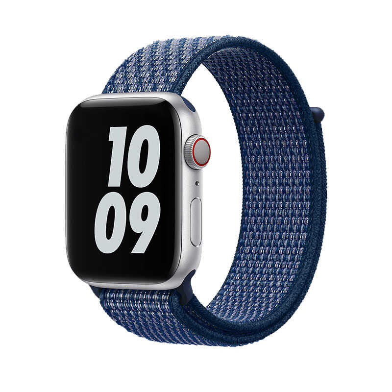 Apple%20Watch%2038mm%20Wiwu%20Sport%20Loop%20Hasır%20Kordon-Mavi