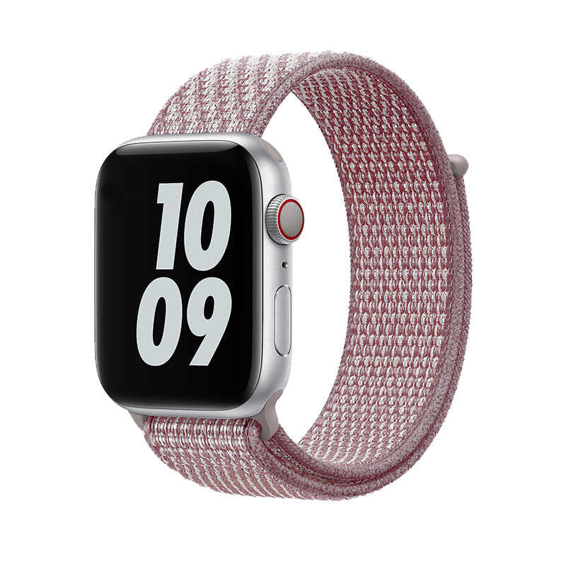 Apple%20Watch%2038mm%20Wiwu%20Sport%20Loop%20Hasır%20Kordon-Pembe