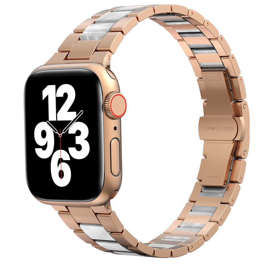 Apple%20Watch%2038mm%20Wiwu%20Resin%20Steel%20Belt%20Metal%20Kordon-Beyaz