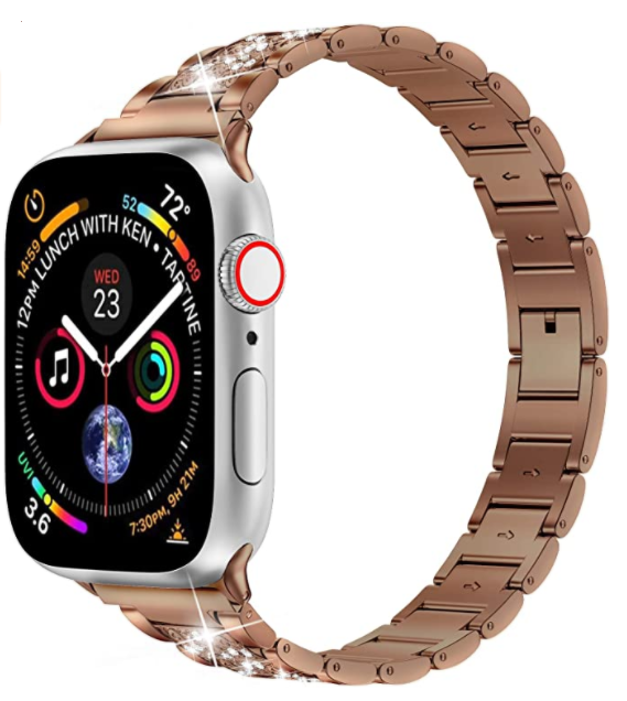 Apple%20Watch%2040mm%20Wiwu%20Three%20Beads%20Set%20Auger%20Metal%20Kordon-Gold