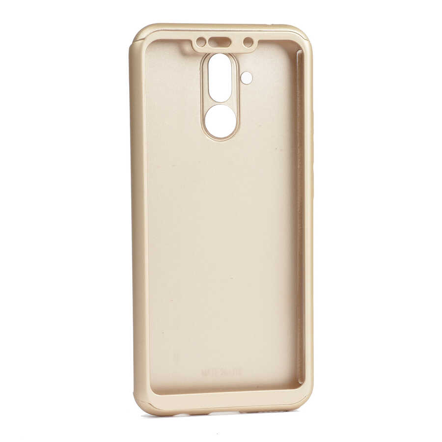 Huawei%20Mate%2020%20Lite%20Kılıf%20Zore%20360%203%20Parçalı%20Rubber%20Kapak-Gold