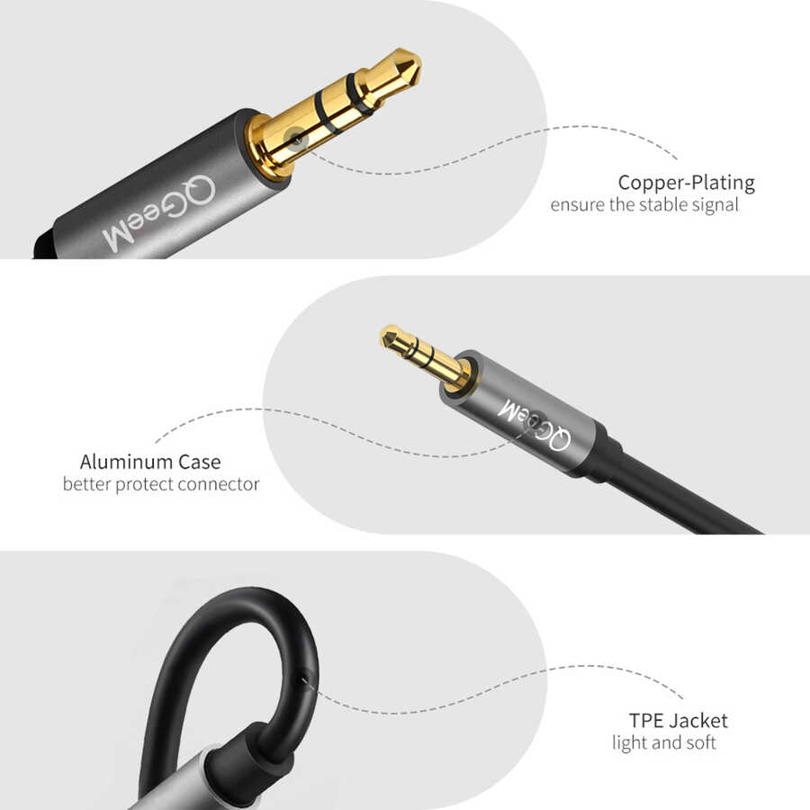 Qgeem%20QG-AU02%203.5mm%20To%206.35mm%20Aux%20Audio%20Kablo%201.5M