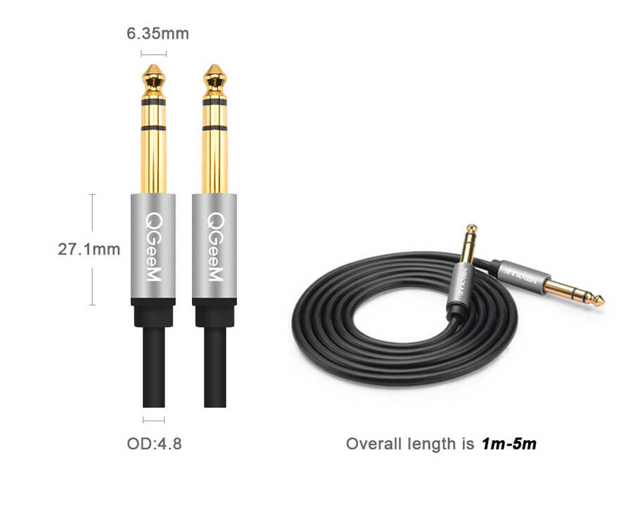 Qgeem%20QG-AU03%206.35mm%20Aux%20Audio%20Kablo%201.5M