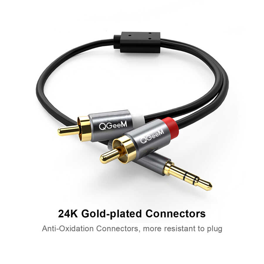 Qgeem%20QG-AU09%203.5mm%20To%20RCA%20Aux%20Audio%20Kablo%201.5M