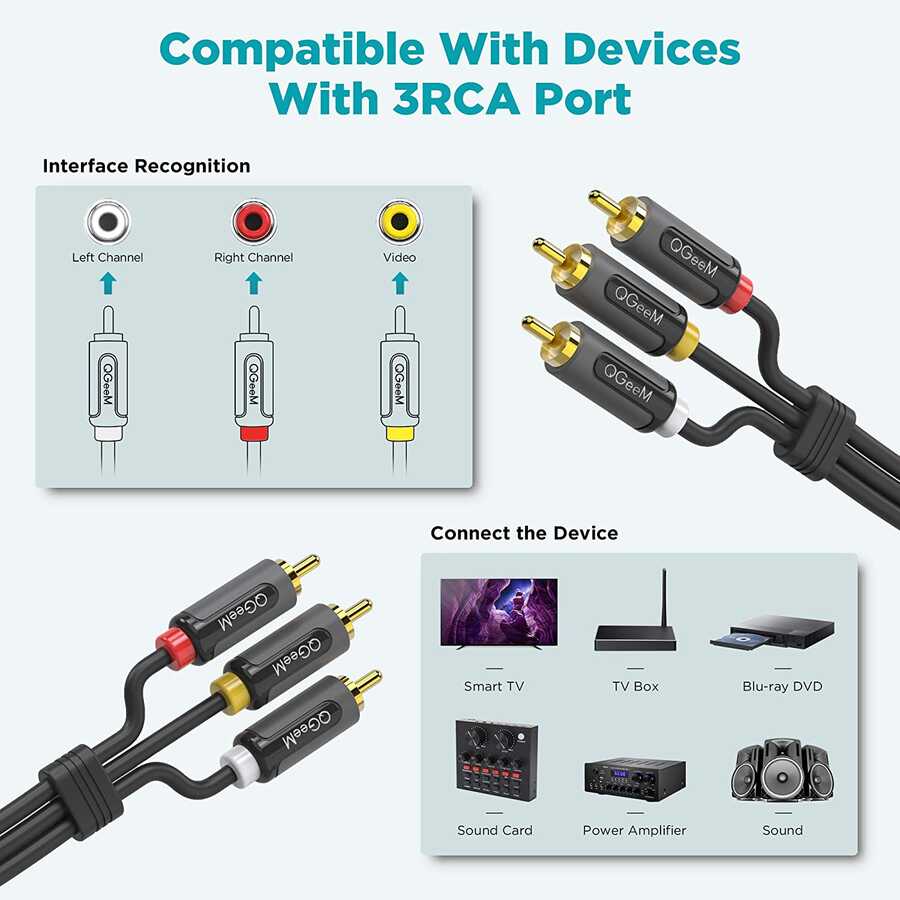 Qgeem%20QG-AU13%20RCA%20Aux%20Audio%20Kablo%201.83M