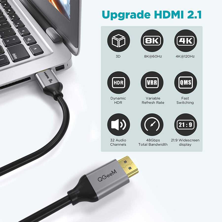 Qgeem%20QG-AV17%20Görüntü%20ve%20Ses%20Aktarıcı%20HDMI%20Kablo%202.1%20Versiyon%208K%20HD%20Kalite%2048Gbps%203.05%20metre