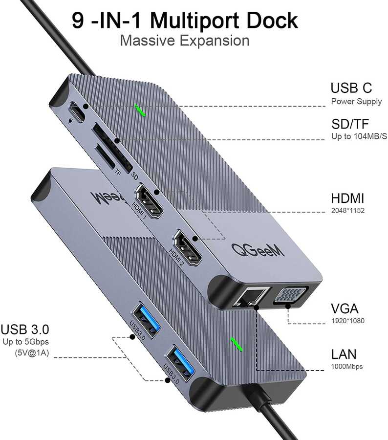 Qgeem%20QG-D3908%20Usb%20Hub