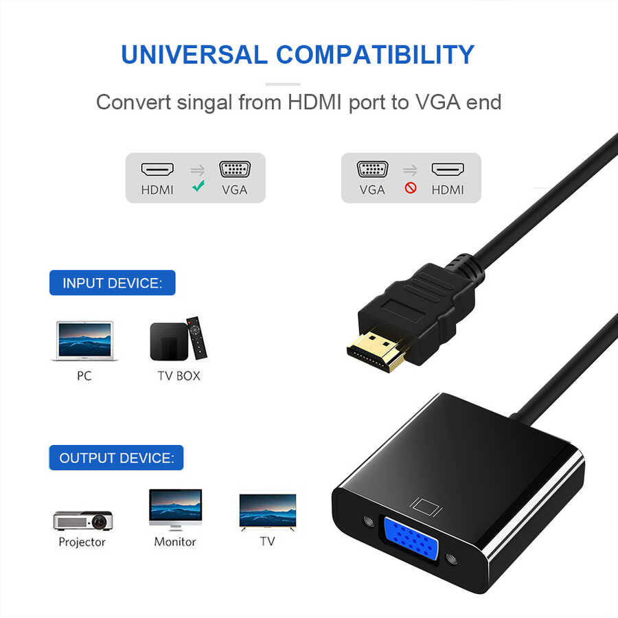 Qgeem%20QG-HD07%20HDMI%20To%20VGA%20Dönüştürücü