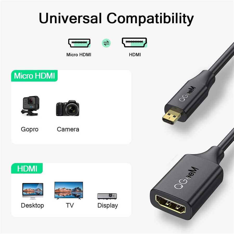 Qgeem%20QG-HD21%20Micro%20HDMI%20Kablo