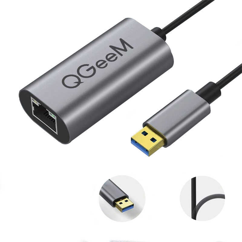 Qgeem%20QG-UA05%20Usb%20To%20RJ45%20Dönüştürücü