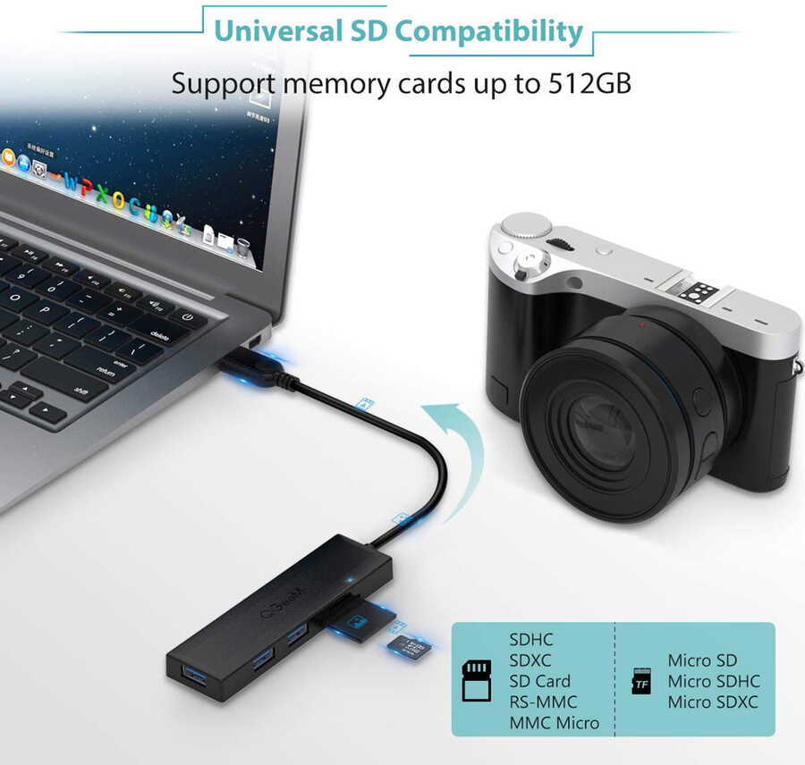 Qgeem%20QG-UH05%20Usb%20Hub%200.2M