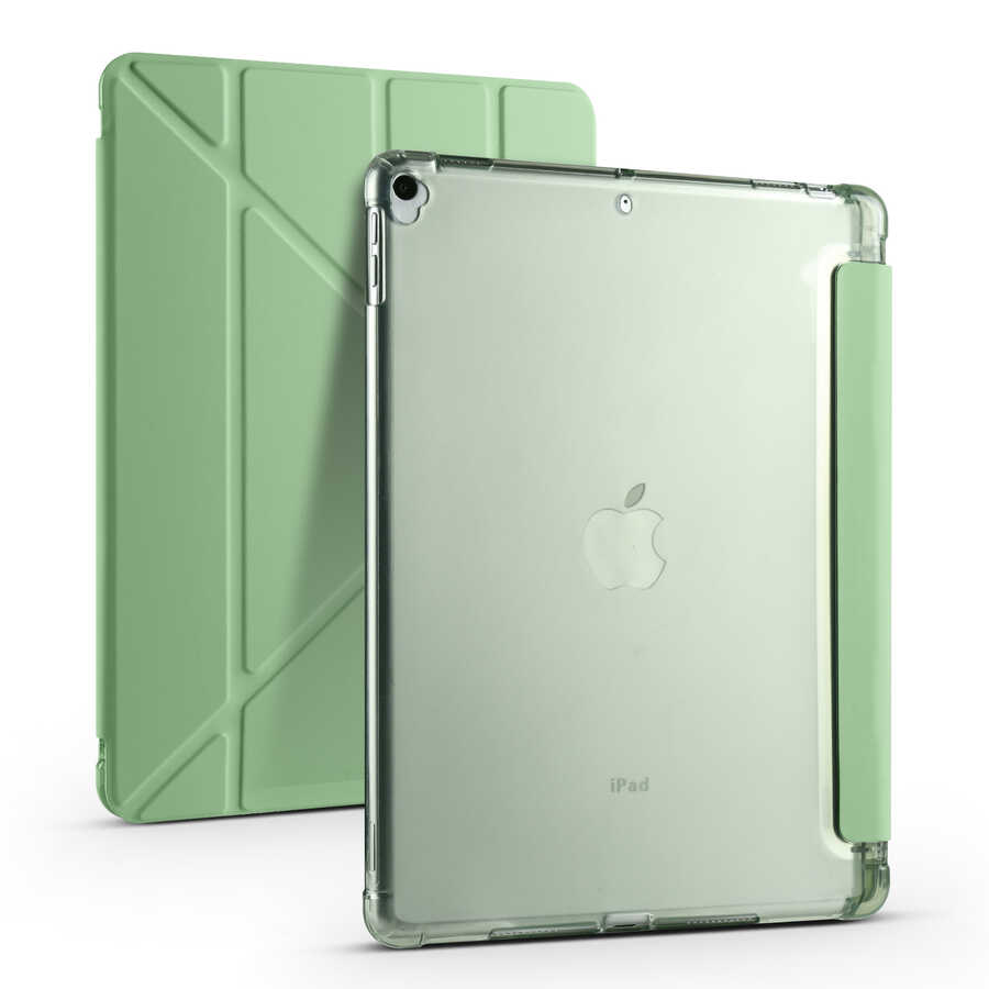 Apple%20iPad%2010.2%202021%20(9.Nesil)%20Kılıf%20Zore%20Tri%20Folding%20Kalem%20Bölmeli%20Standlı%20Kılıf-Açık%20yeşil