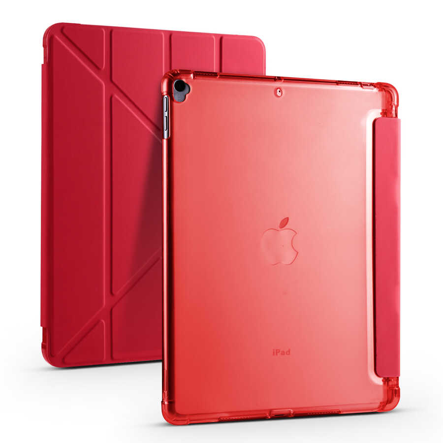 Apple%20iPad%2010.2%202021%20(9.Nesil)%20Kılıf%20Zore%20Tri%20Folding%20Kalem%20Bölmeli%20Standlı%20Kılıf-Kırmızı