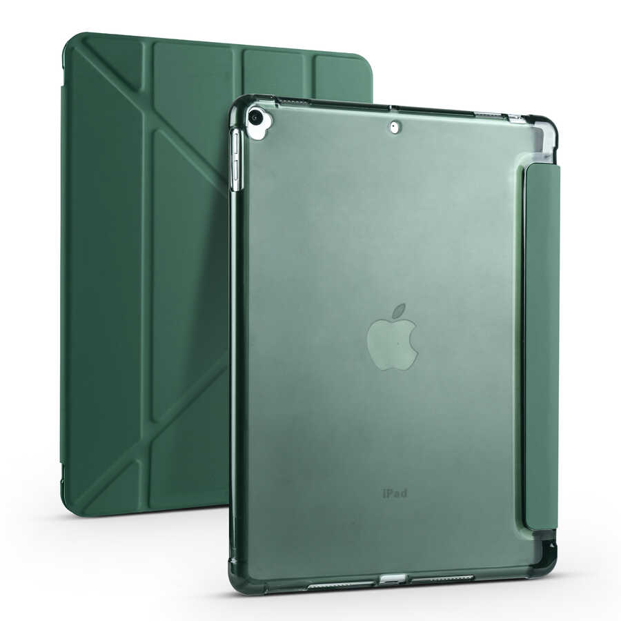 Apple%20iPad%2010.2%202021%20(9.Nesil)%20Kılıf%20Zore%20Tri%20Folding%20Kalem%20Bölmeli%20Standlı%20Kılıf-Koyu%20yeşil