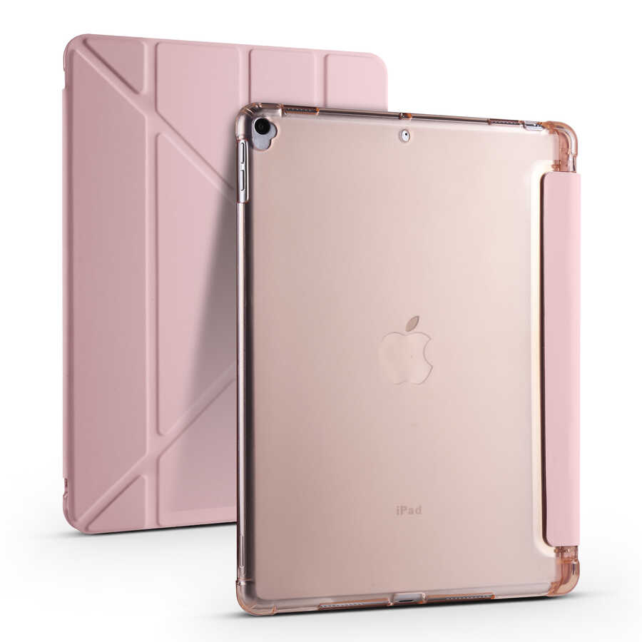 Apple%20iPad%2010.2%202021%20(9.Nesil)%20Kılıf%20Zore%20Tri%20Folding%20Kalem%20Bölmeli%20Standlı%20Kılıf-Rose%20gold