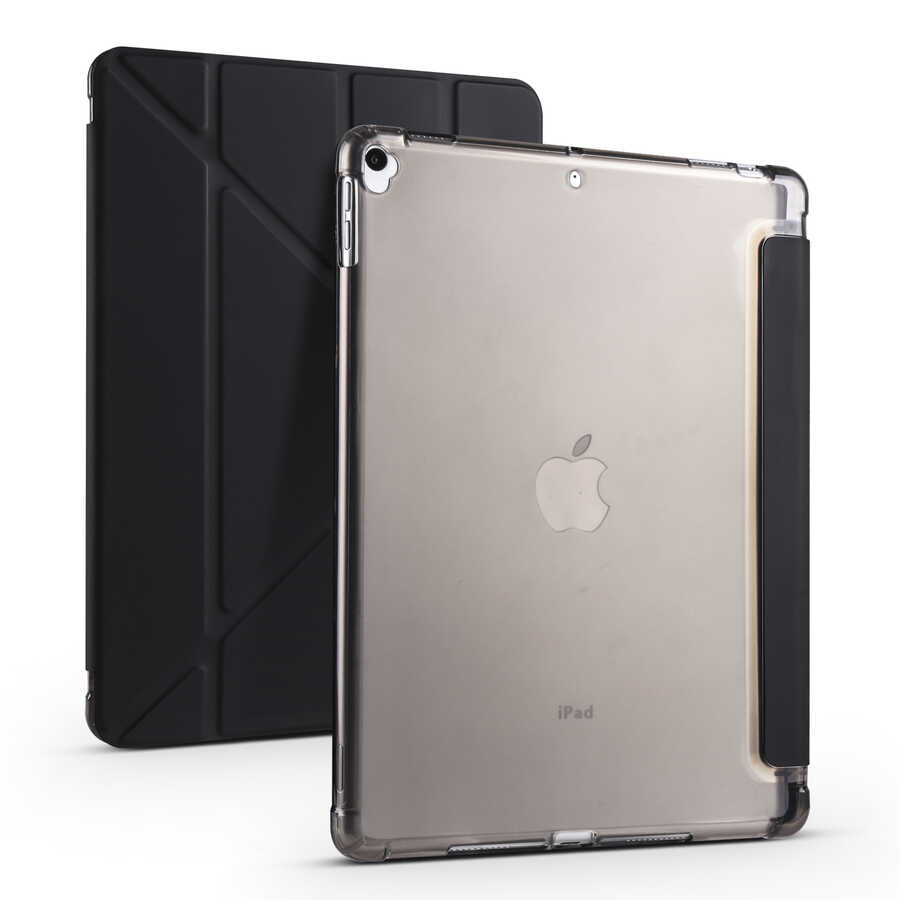 Apple%20iPad%2010.2%202021%20(9.Nesil)%20Kılıf%20Zore%20Tri%20Folding%20Kalem%20Bölmeli%20Standlı%20Kılıf-Siyah