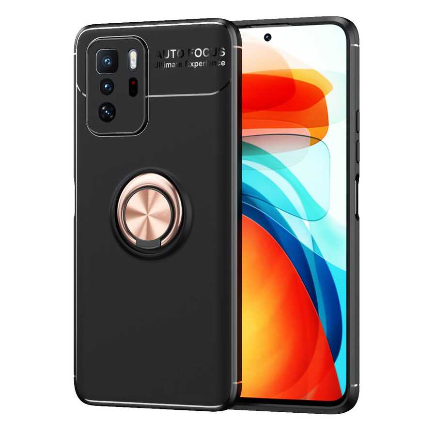 Xiaomi%20Poco%20X3%20GT%20Kılıf%20Zore%20Ravel%20Silikon%20Kapak-Siyah-rose%20gold