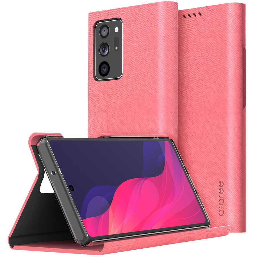 Galaxy%20Note%2020%20Ultra%20Kılıf%20Araree%20Bonnet%20Kılıf-Pembe