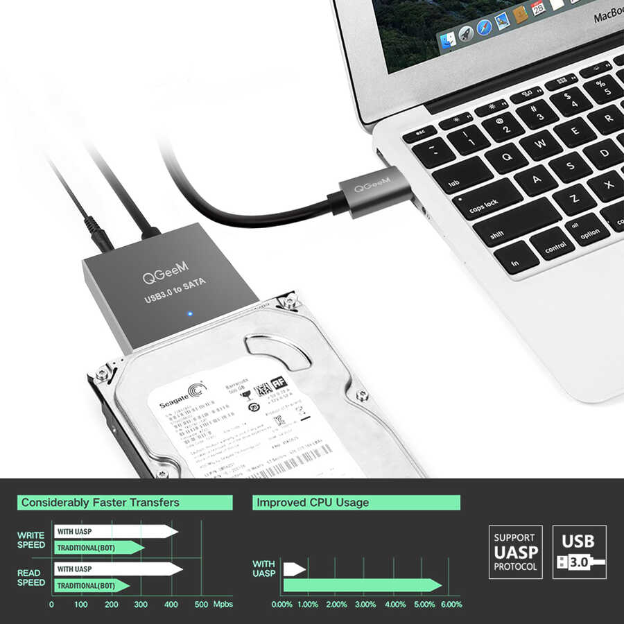 Qgeem%20QG-ST03%20Harddisk%20Usb%20Dönüştürücü