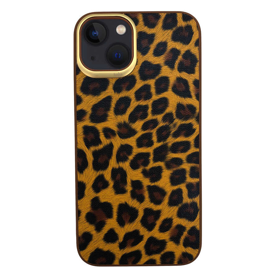 Apple%20iPhone%2013%20Kılıf%20Kajsa%20Glamorous%20Serisi%20Leopard%20Combo%20Kapak-Sarı