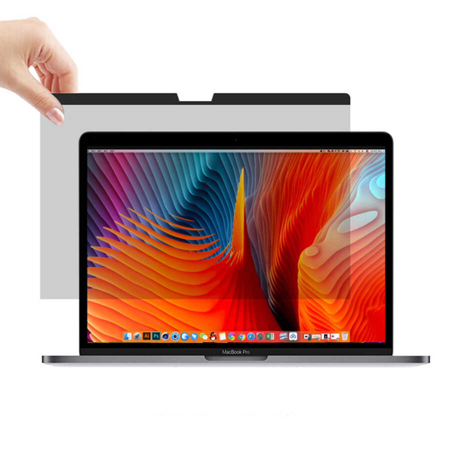 Apple%20Macbook%2013.3’%20New%20Pro%20Wiwu%20Mıknatıslı%20Privacy%20Ekran%20Koruyucu