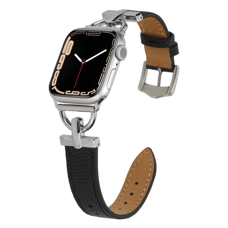 ​​​Apple%20Watch%207%2041mm%20KRD-53%20Deri%20Kordon-Siyah-gümüş