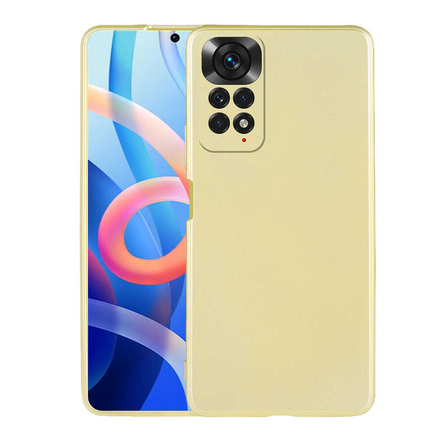 Xiaomi%20Redmi%20Note%2011%20Global%20Kılıf%20Zore%20Premier%20Silikon%20Kapak-Gold