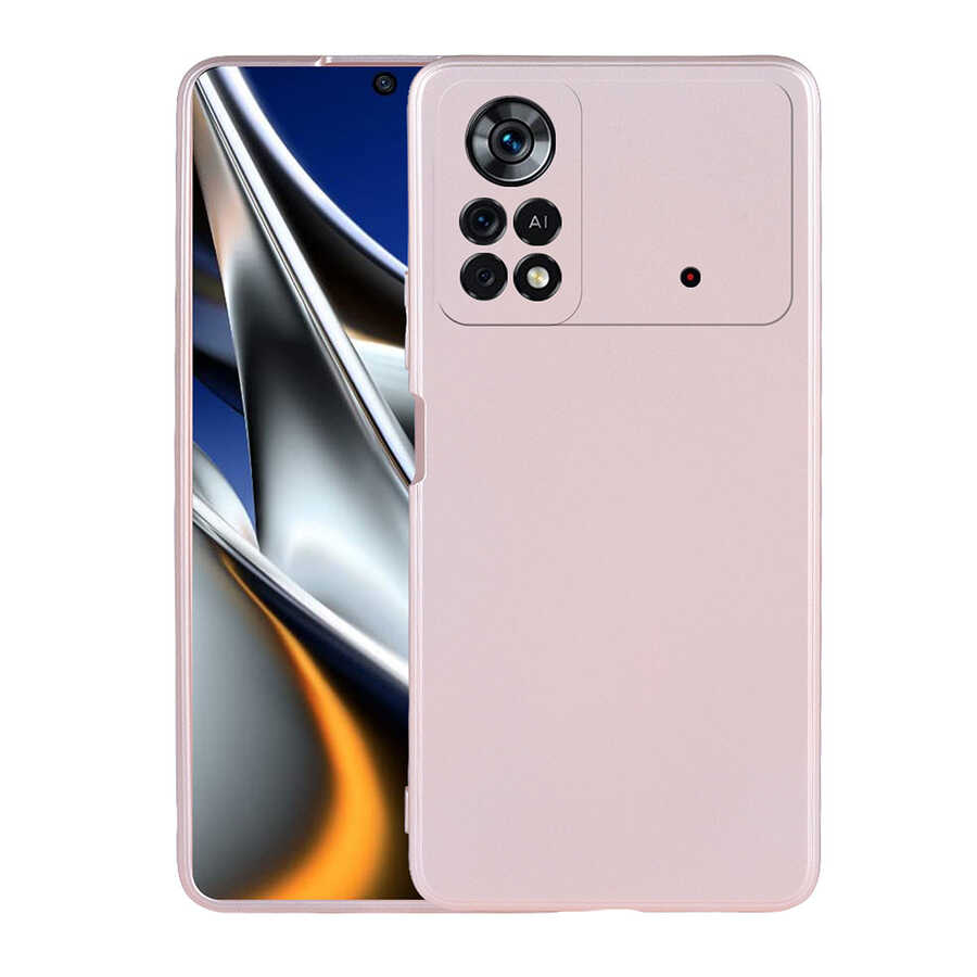 Xiaomi%20Poco%20M4%20Pro%204G%20Kılıf%20Zore%20Premier%20Silikon%20Kapak-Rose%20gold