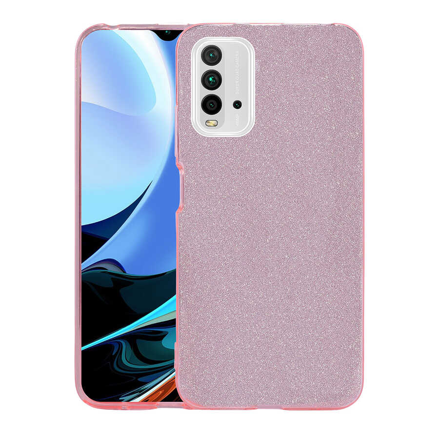 Xiaomi%20Redmi%209T%20Kılıf%20Zore%20Shining%20Silikon-Pembe