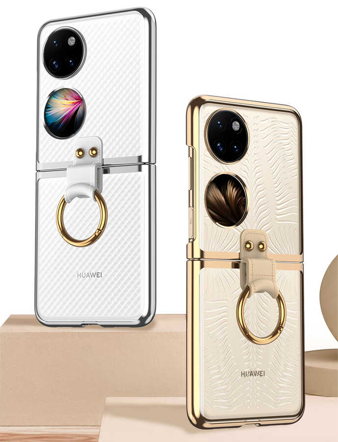 Huawei%20P50%20Pocket%20Kılıf%20Zore%20Yüzüklü%20Kıpta%20Kapak