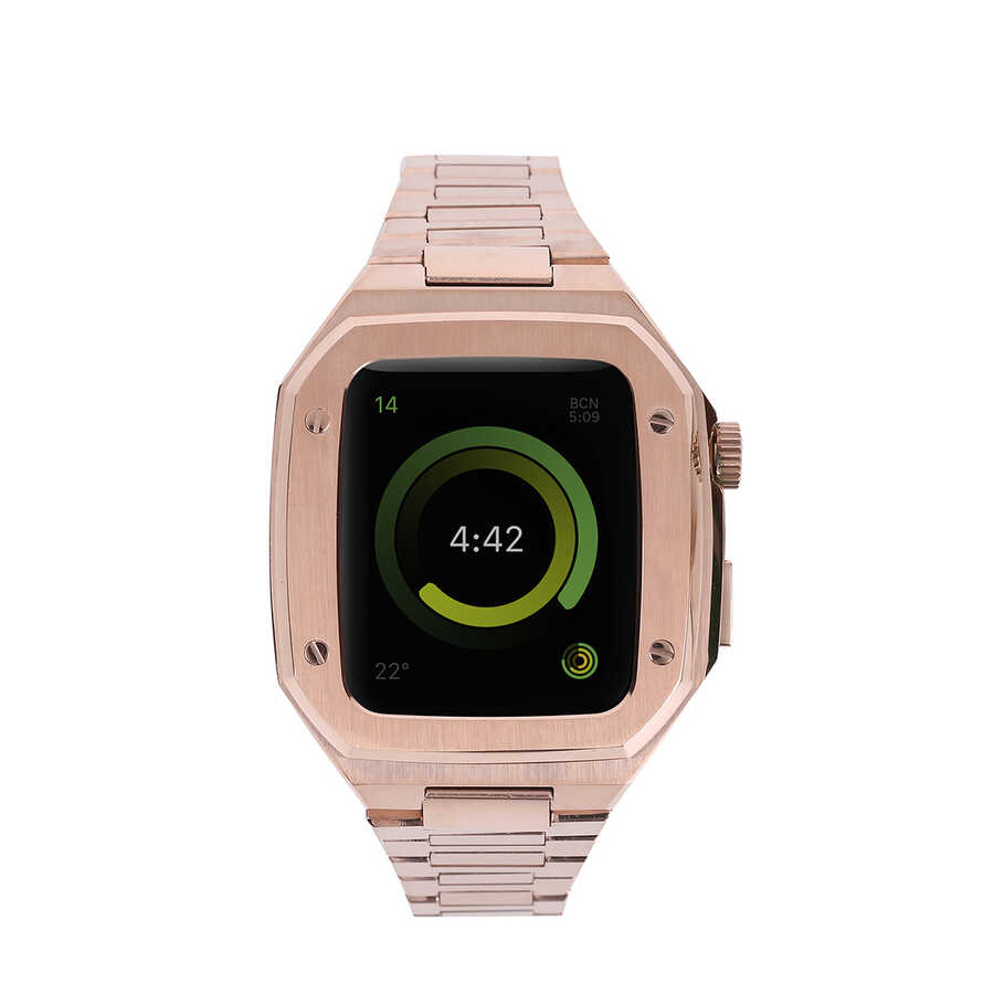 Apple%20Watch%2044mm%20Zore%20KRD-64%20Metal%20Kordon-Rose%20gold