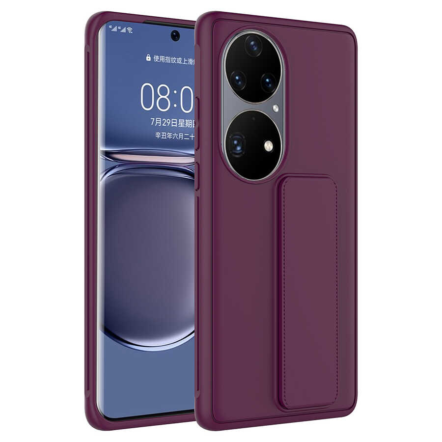 Huawei%20P50%20Pro%20Kılıf%20Zore%20Qstand%20Kapak