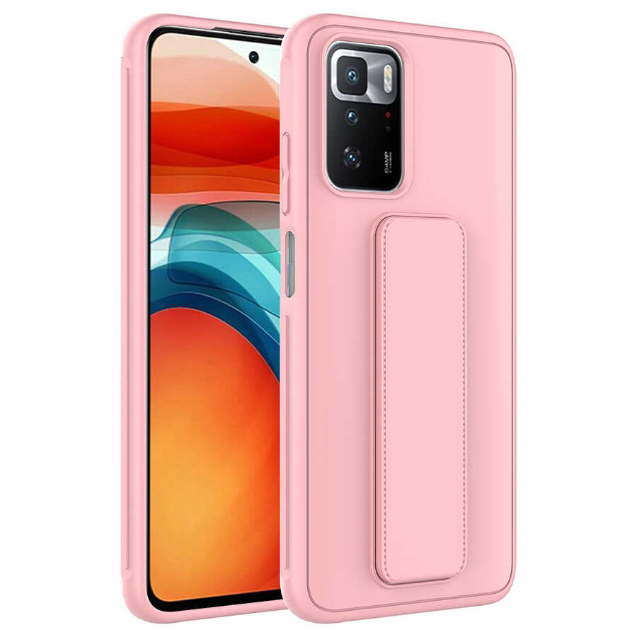 Xiaomi%20Redmi%2010%20Kılıf%20Zore%20Qstand%20Kapak-Pembe