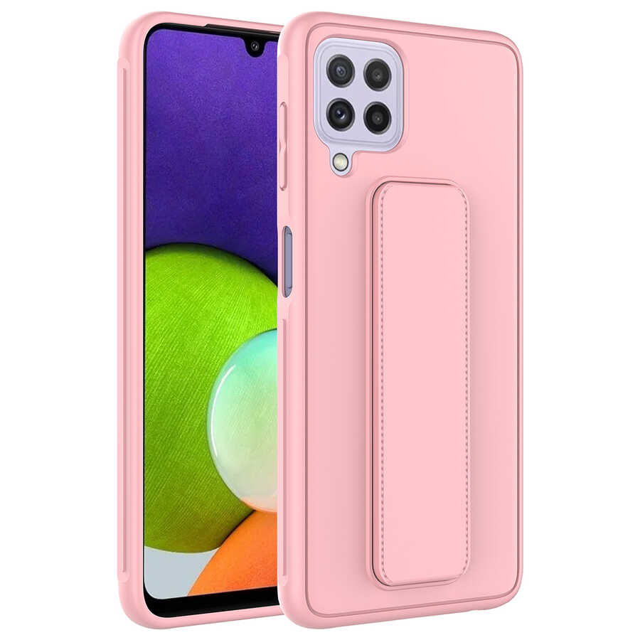 Galaxy%20M32%20Kılıf%20Zore%20Qstand%20Kapak-Pembe