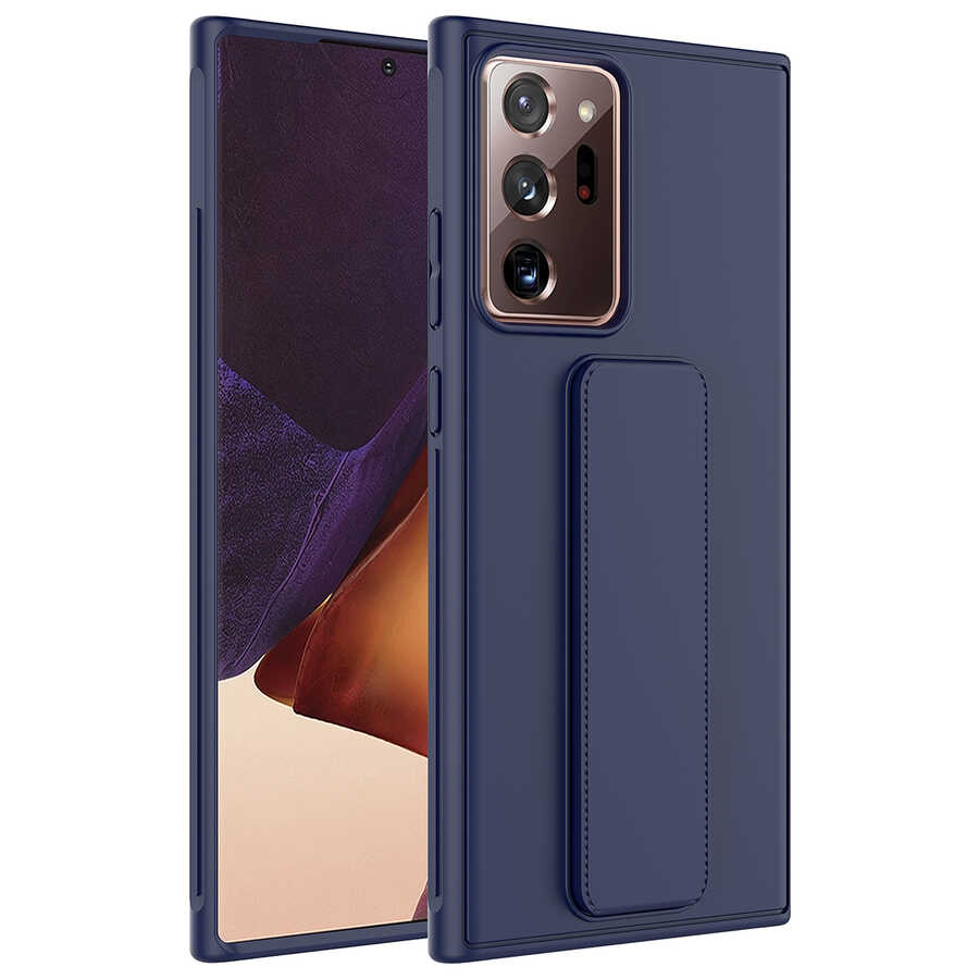 Galaxy%20Note%2020%20Ultra%20Kılıf%20Zore%20Qstand%20Kapak-Lacivert